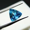2 Ct Natural Montana Sapphire Trillion Cut Certified Loose Gemstone Royal Color A-515