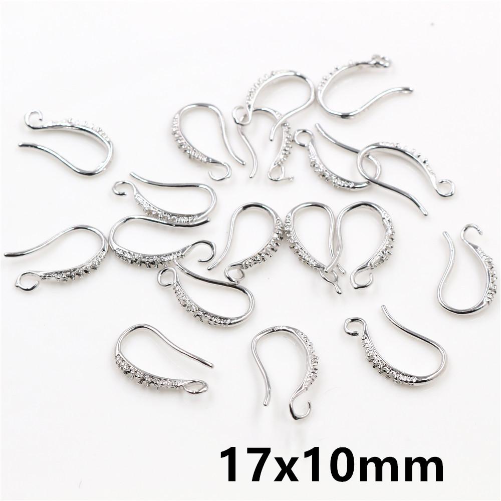 20pcs Craft Brass Small Earring Hooks Wire 4 Styles French Lever Earrings Hooks DIY Jewelry Making Accessories Findings