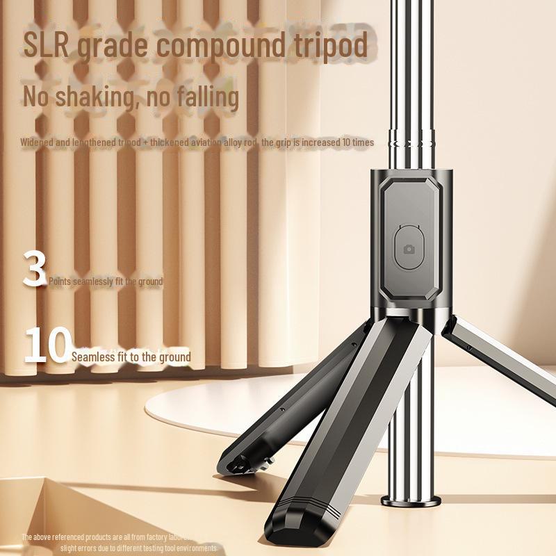 Premium Selfie Stick & Bluetooth Phone Holder for Live Broadcasts - Mini Tripod Artifact