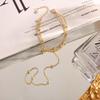 Simplicity Multi-Layer Metal Beades Bracelet for Women Trend Gold Silver Color Bracelet Connect Finger Ring Jewelry Accessories