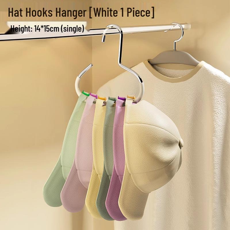

Multi-functional Hanging Hat Rack for Dorm Wardrobe – Duckbill Cap Straps