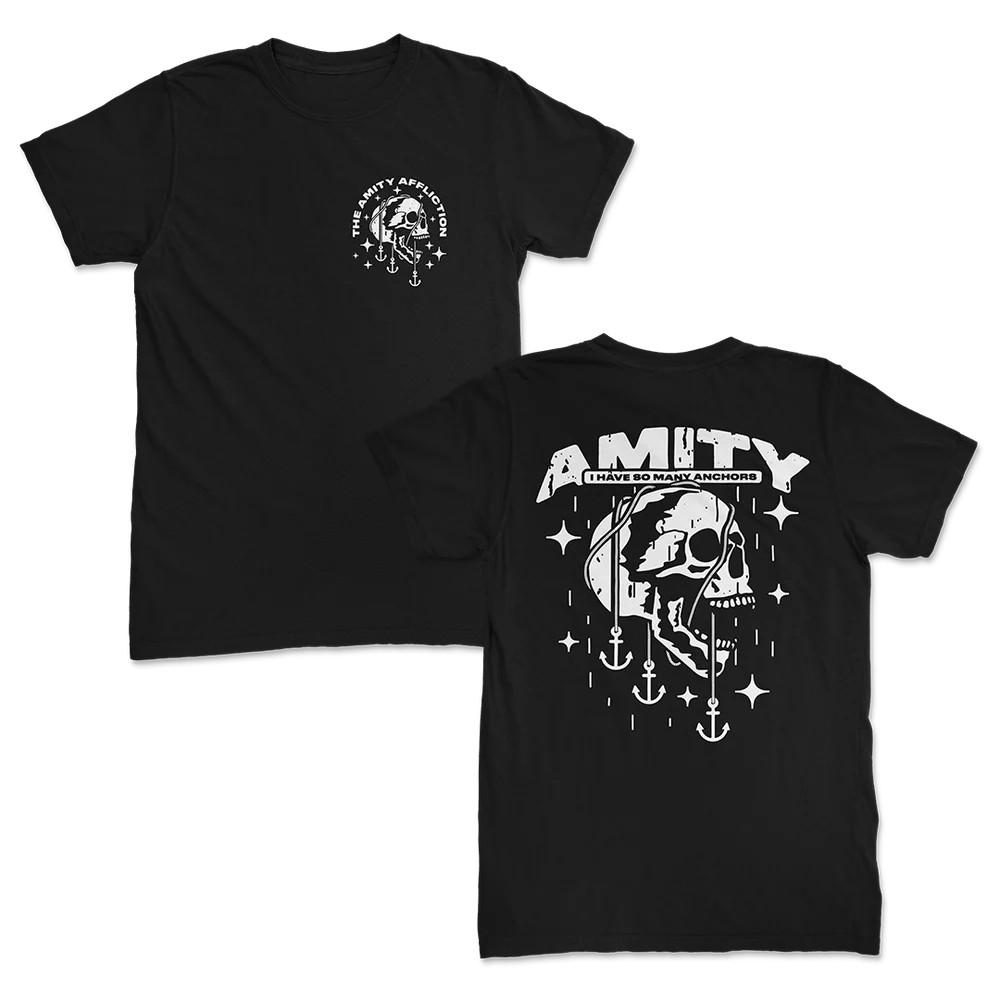 The Amity Affliction - Якоря Хлопок Черный Все Размеры Футболка BL517 Унисекс Футболка XXL