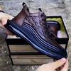 Spring and Autumn New Men's Casual Sports Shoes Running Shoes Work Clothes Shoes Crocodile Men's Shoes Basketball Shoes