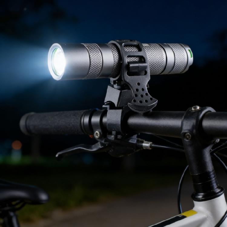 LED Flashlight Plastic Clip Cycling Headlight Pump Stand Replacement Bicycles handlebars Light Brackets Easy Installation