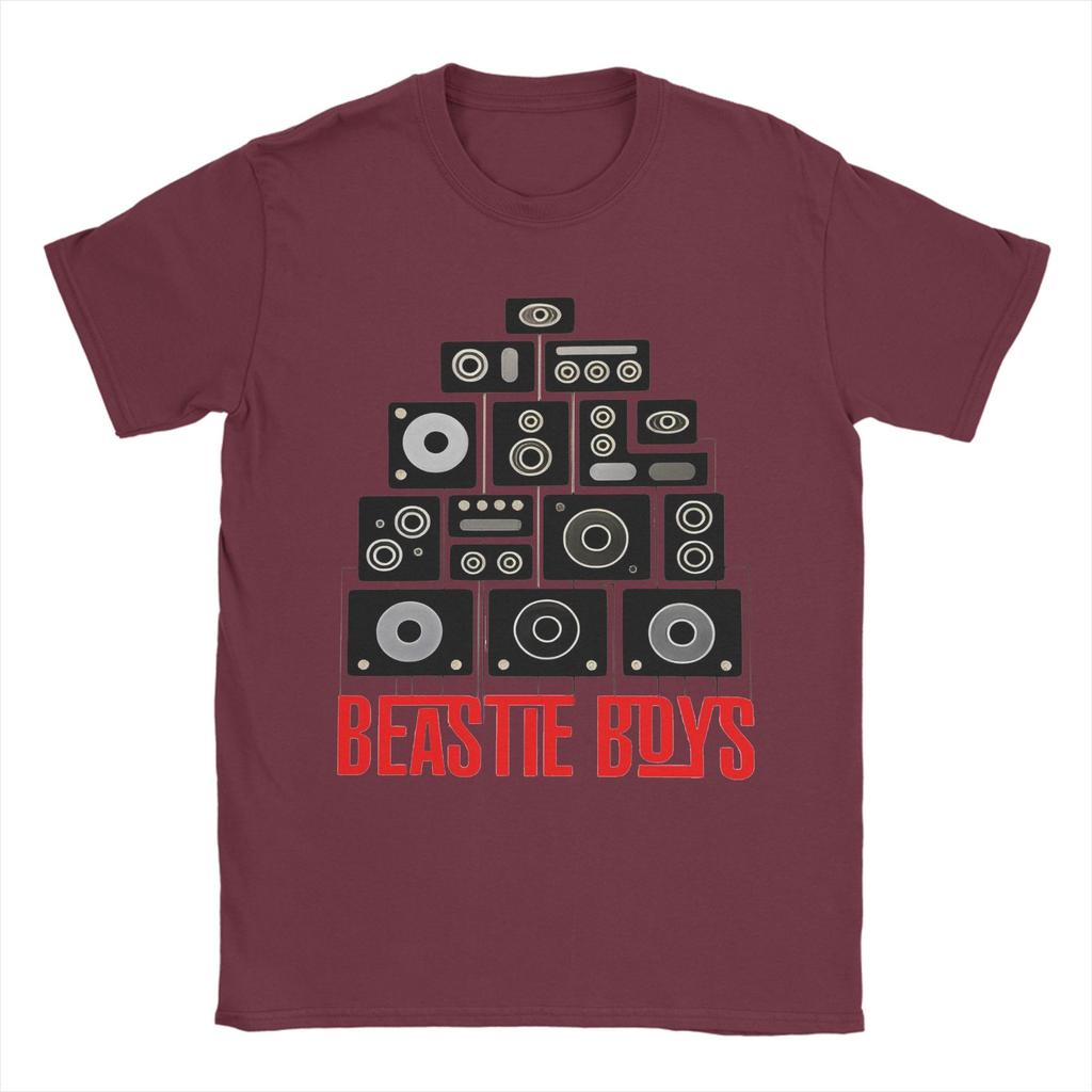 Beastie Boys CD T Shirt Summer Hip Hop T Shirts Adult Pure Cotton Breathable Plus Size Clothes Short Sleeve Y2K Basic Tshirt