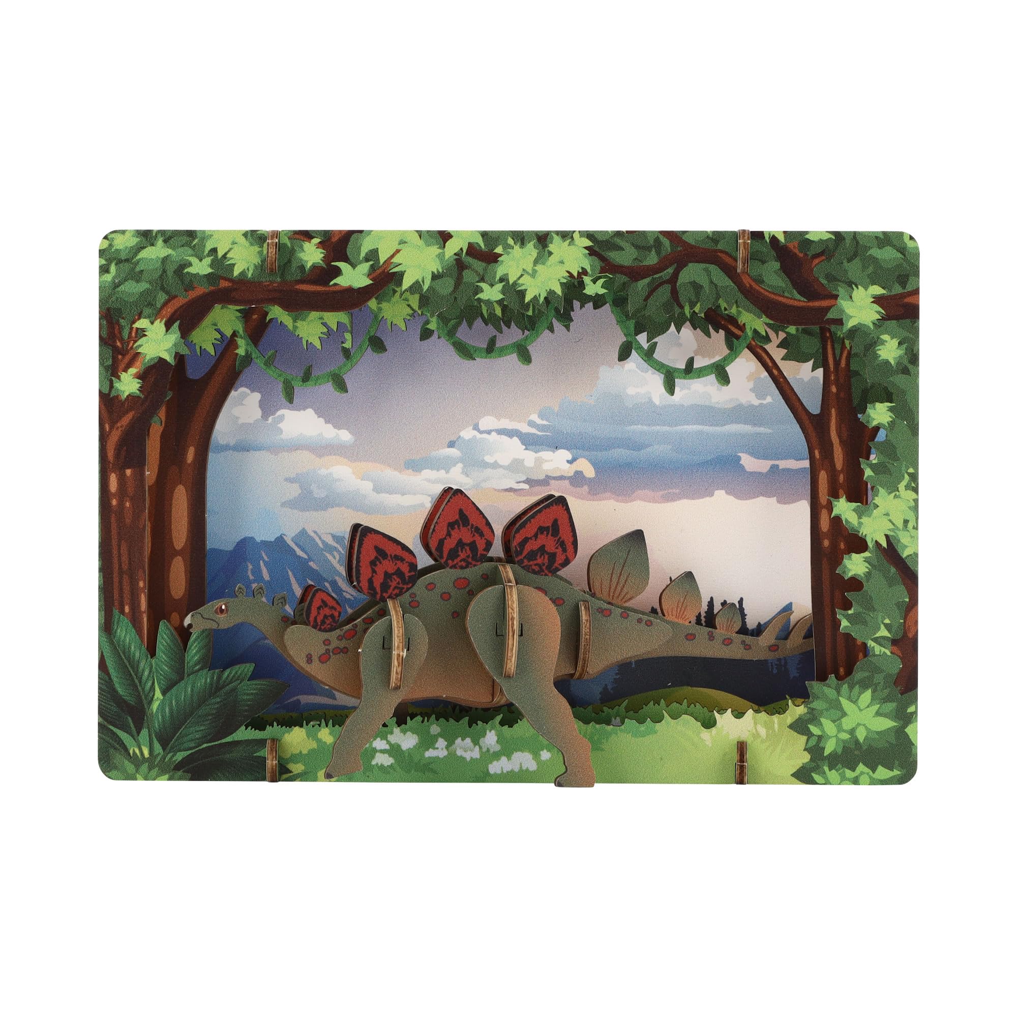 

Luke Run APRICUS 3D Театральний Пазл Стегозавр, 14,7 x 3,1 x 9,7 см, Дерев яний