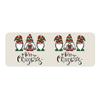 Christmas Kitchen Anti-slip Mat Carpet Flannel Doormat One-piece Set