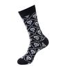 Men's Funny Skull Crew Socks Cartoon Alien Design Cotton Casual Socks Halloween Sock for Hip Hop Parties
