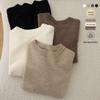 Autumn/Winter Children's Wool Round Neck Solid Pullover Sweater
