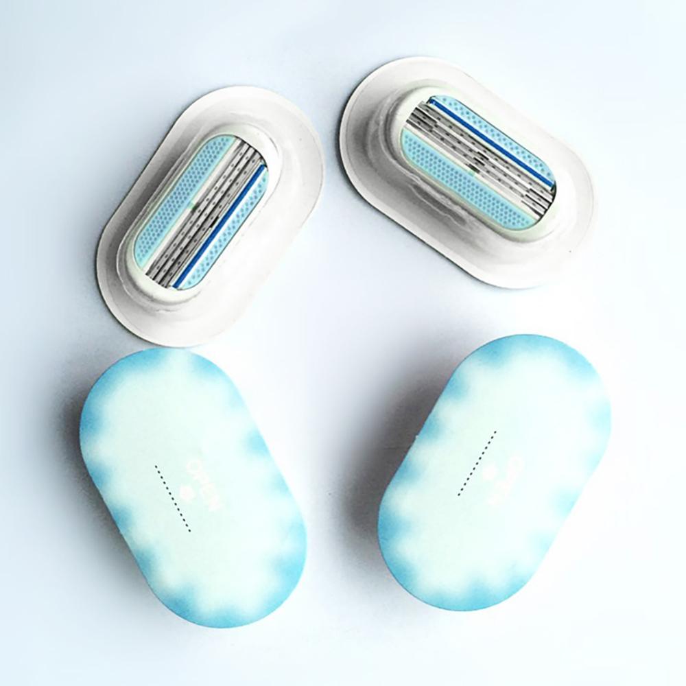 4-20Pcs Shaving Blades For Women Safety Sharpener razor For Razor Blade 3-Layer Replacement Head For Beauty Hair Removal Blades