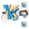 Gold Light Blue Bowknot Pet Hair Cap Headwear Pet Hats Decoration Gift Fashion