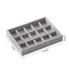 Velvet Jewelry Display Tray Case Stackable Exquisite Jewellery Holder Portable Ring Earrings Necklace Organizer Box  S