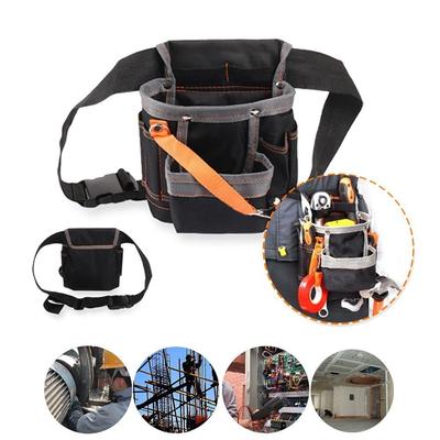 Pack verstellbarer Gürtel Oxford-Stoff Werkzeugkasten Elektriker-Werkzeugtasche Instrumententasche mit 8 Taschen