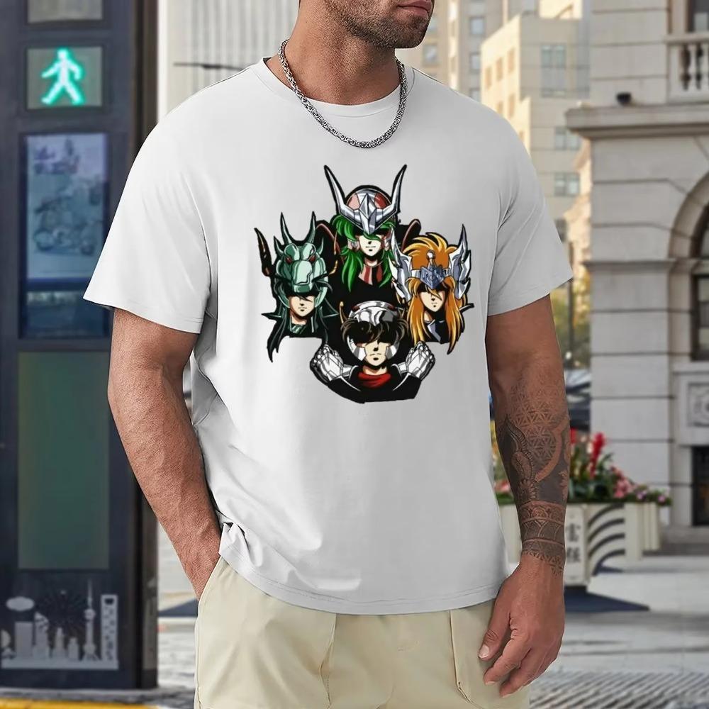 Saint Seya Le T-shirt Round Neck Motion T-shirts Hipster Home Funny Novelty USA Size