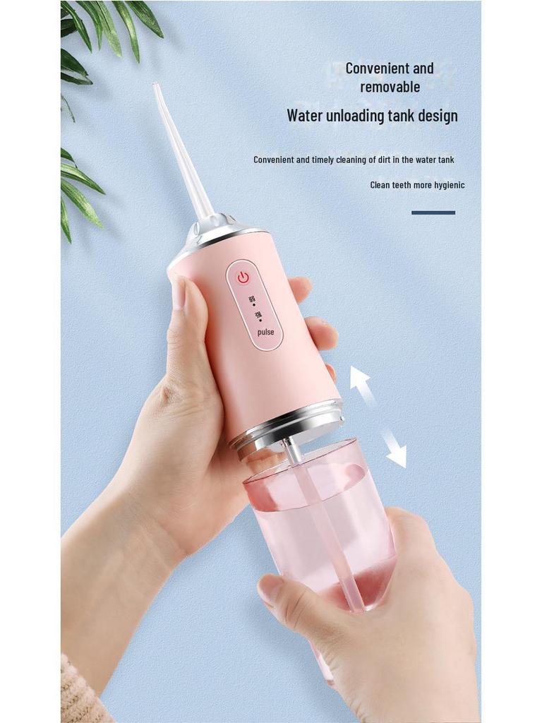 Portable Electric Tooth Cleaner with Purple Light - Waterproof, Smart Teeth Whitening & Bad Breath Remover.