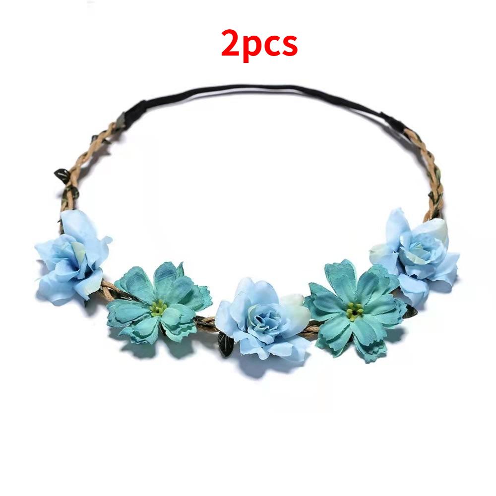 Fashion Women Floral Garlands Headband Crown Girl Headdress Girls Hair Bands Bride Wedding Hair Accessories Headbands Flower