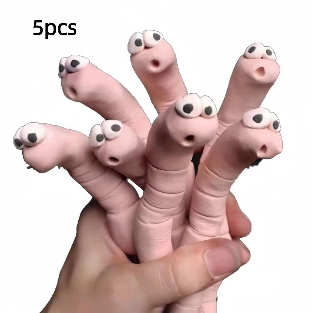 5pcs 5pcs Worm Plant Decorations Cute Design Earthworm Soil Moisture Meter Lawn