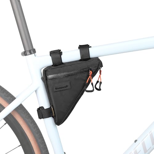 Rhinowalk Bicycle Frame Bag, Waterproof Triangle Bag, 0.9L, Professional Bicycle Accessory (Small)