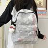 Mori Ins National Style Letter Printing Large Capacity Student Schoolbag Double Back New Junior High School Students Backpack