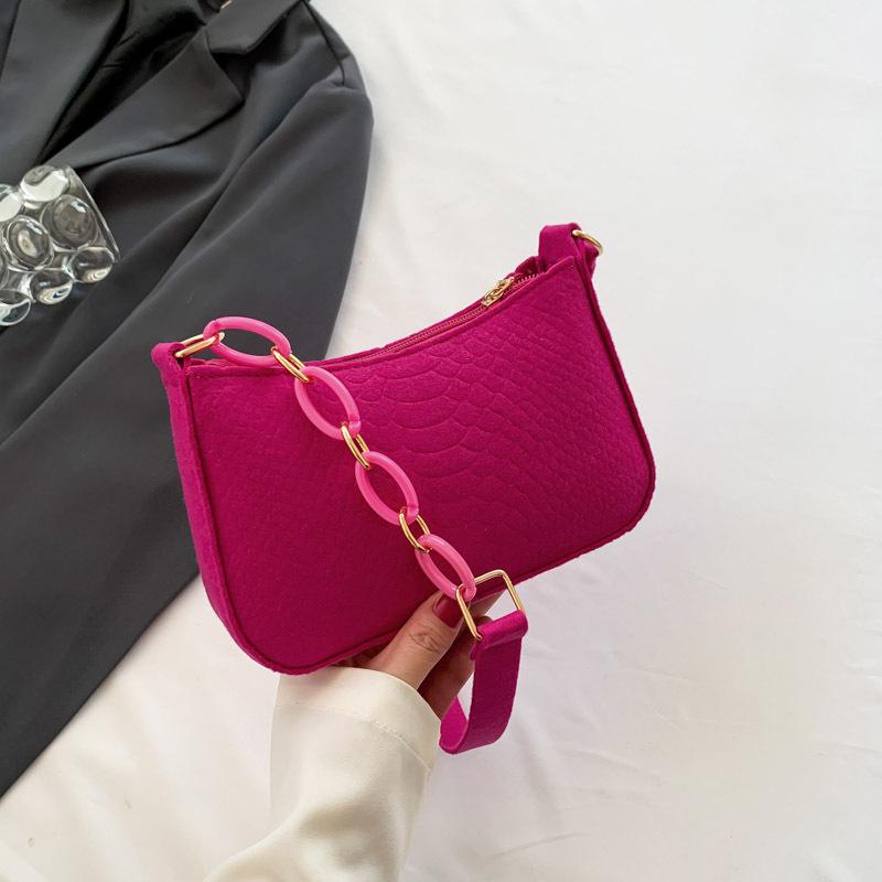 Popular Retro Gentle Temperament Small Square Bag Autumn One Shoulder Handheld Fashionable Casual and Fashionable Underarm Small Square Bag