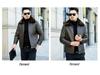 Men's Winter Casual Lapel Leather Jacket with Plus Velvet, Suitable for Middle-aged and Elderly.