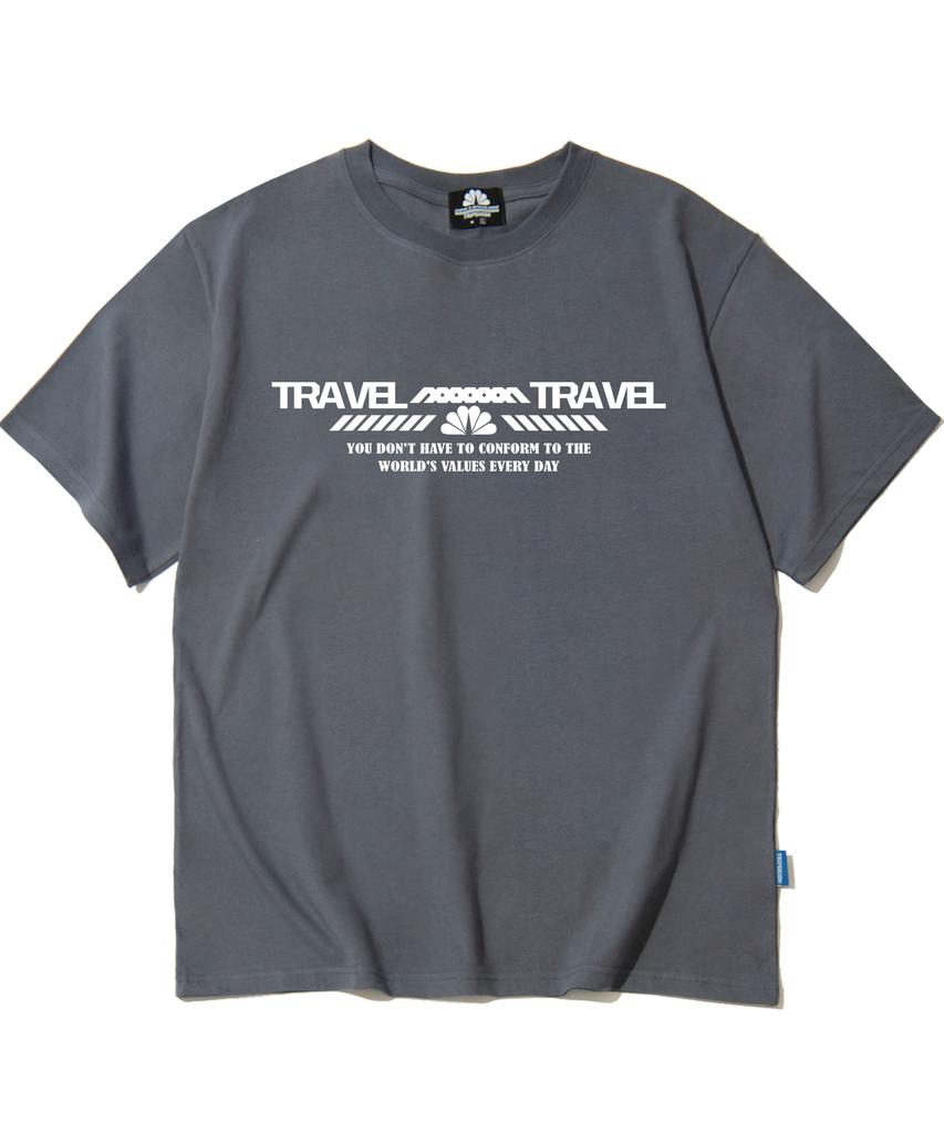 TRIPSHION Double Travel Graphic T-Shirt - 8 Colors (Type A)