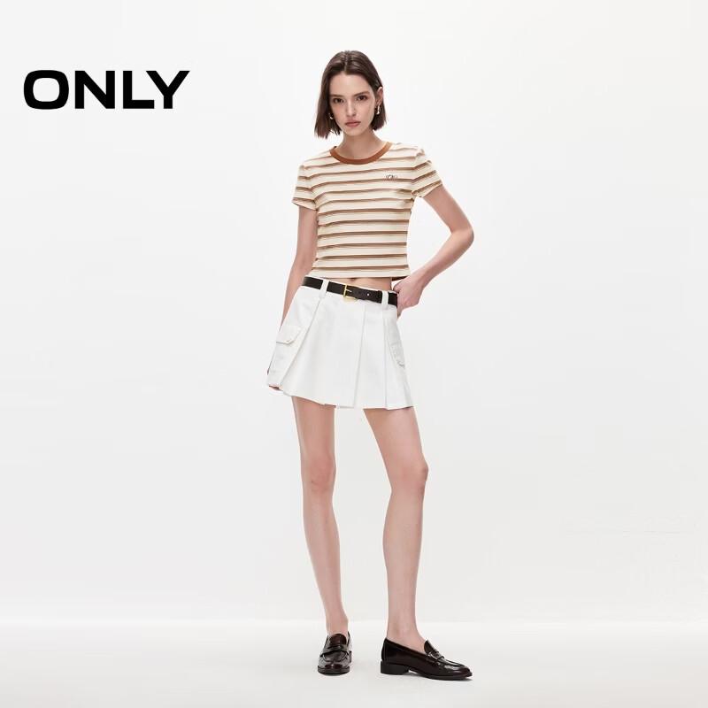 ONLY Women's Striped Short-Sleeve T-Shirt