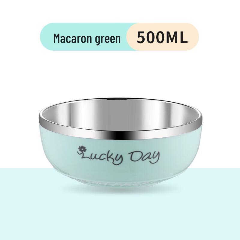 Abay Children s Stainless Steel Double-Layer Bowls (Set of 3)
