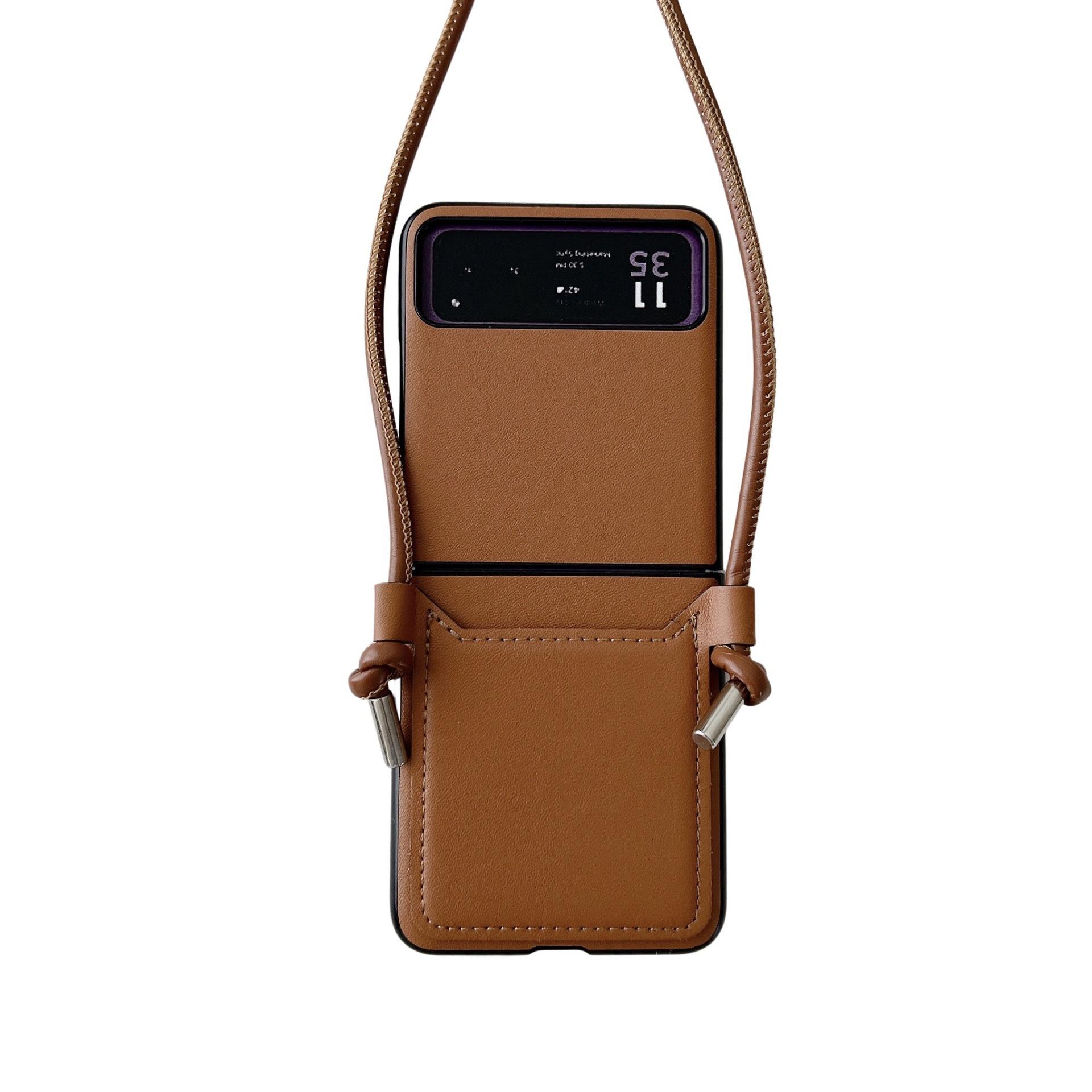 

Подходит для Motorola ZR50 Чехол для телефона Складной экран Защитный чехол Упаковка для карт Вставка карт Crossbody Пакет Все включено Защита от падений Samsung ZFLP3 бездна