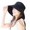 ICHIYON Polyjute UV Straw Summer UV [14+ PLUS] Women's Hat, Hat, Hat, Hat, Sunburn, Protection, Ihat0419-m-bk / 101870-131-103