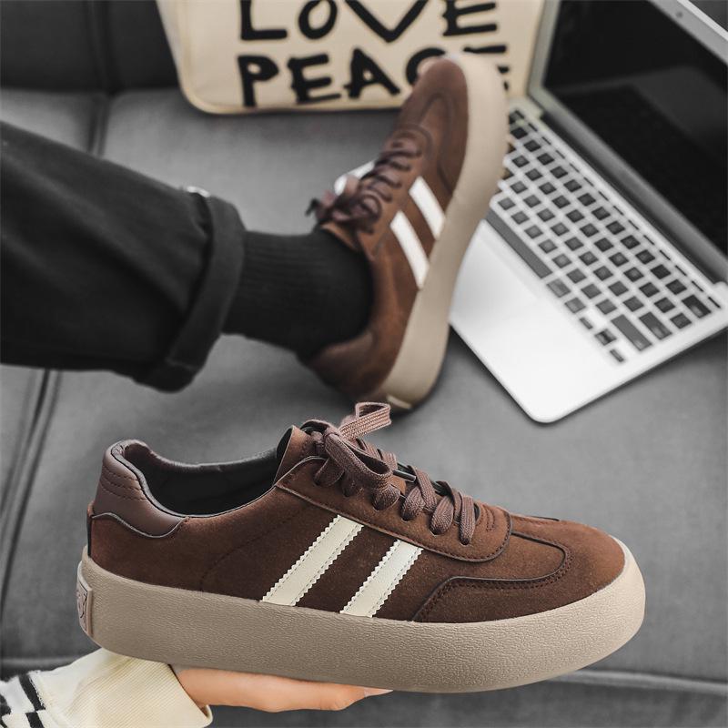 

Мужские 2023 Осень/Зима Толстоподошвенные Немецкие Тренировочные и Повседневные Лоскутные Туфли 42 коричневый