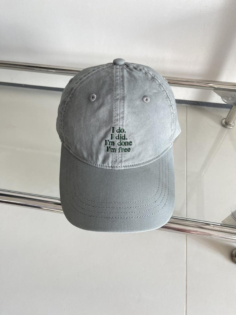 ins washed cotton baseball cap men's and women's spring and summer versatile letter embroidered cap showing face small sun hat