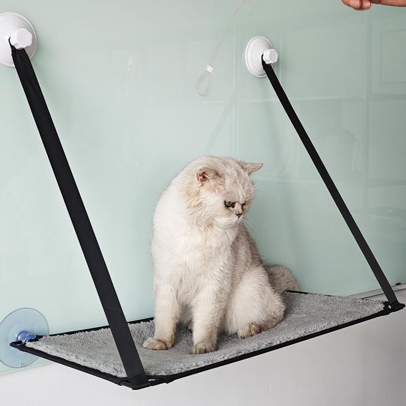 Detachable Portable Cat Hammock Bed - Easy to Clean, Breathable Mesh for Balcony or Window