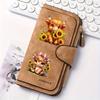 Scottish Highlander Cow Women's Long Wallet Multi-functional Snap Coin Purse Cat Lovers Gift Daily Commute Outdoor Travel Family Use Model 0113PYT