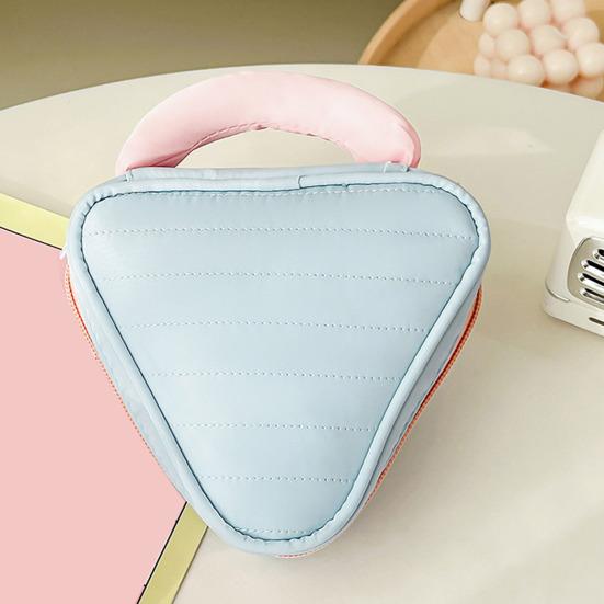 Sminkväska Hållbar Mini Kosmetisk Förvaringsväska Stor Kapacitet Mjukt Material Reseorganisatör Förvaringspåse för Läppstift Nycklar Parfym