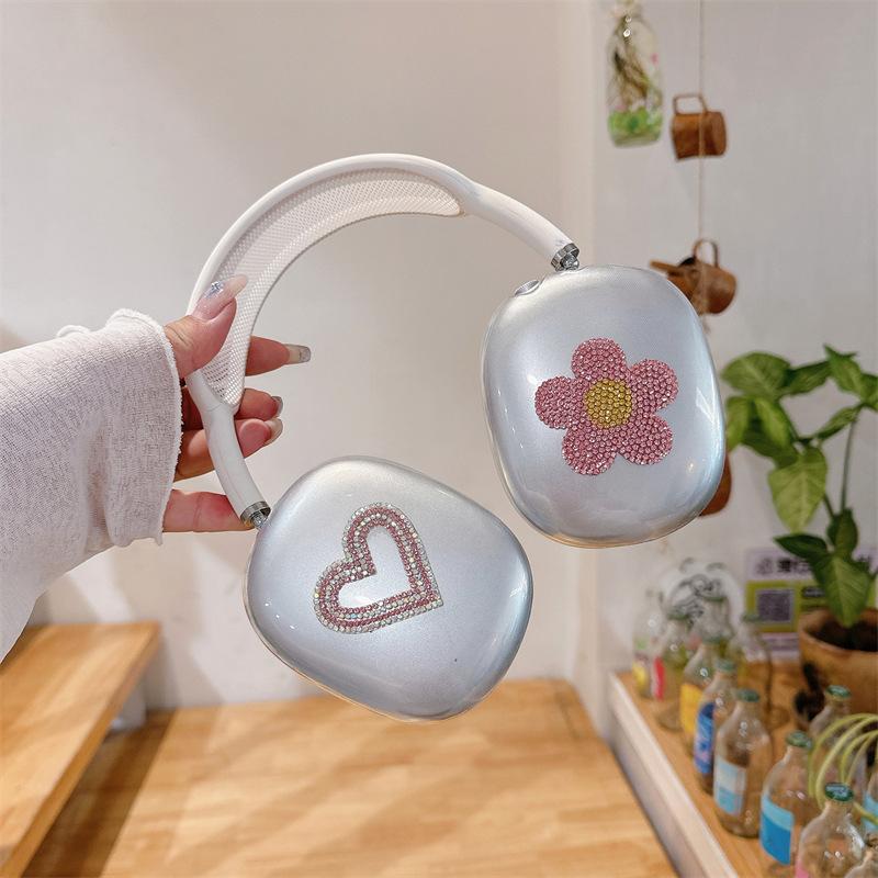 Love Flower for Apple AirPods Max Protective Case Headphone Protective Case AirPods Cute