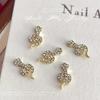 5 Pcs Snake Nails Charms Nails Art Rhinestones 3D Snake Nails Art Charms Nails Art Decorations for Crafts Jewelry Making