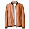 2023 Men's Stylish Leather Motorcycle Jacket - Slim Fit, Handsome Korean Style for Spring & Autumn