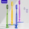 Popular Soft Bristle Toothbrush with Suction Cup and Large Head, Stand-up Design for Couples, Family Pack