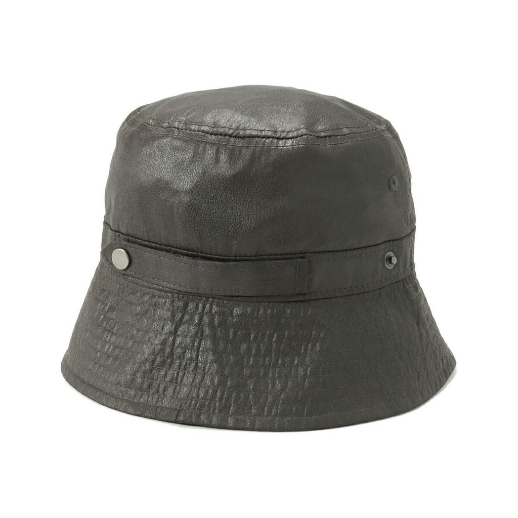 New Era Bucket Yoshiko Hitotsuyama BUCKET01 SB WRAP KH CHA Hat, Collaboration, Charcoal, M/L,