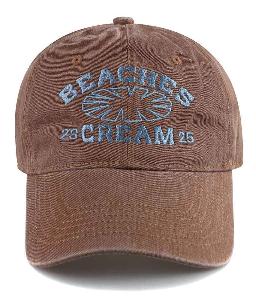 Bichiseuaenkeulim 23-25 Pigment Ball Cap-Red Brown
