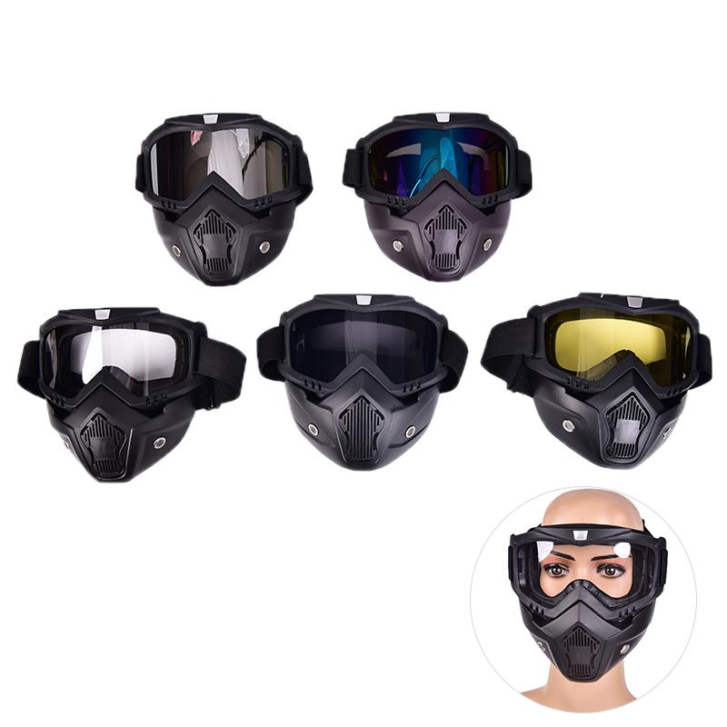 Buy Windproof Open Face Helmets Goggles Mask Vintage Motorcycle Shark