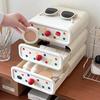 Caja de Almacenamiento de Gran Capacidad Tipo Cajón Organizador Fácil de Sacar Caja de Almacenamiento de Plástico Duradero para Accesorios del Cabello Joyería Artículos Varios