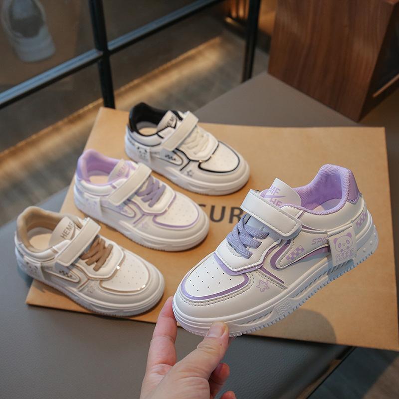 Girls' shoes 2025 autumn new student version little white shoes children's casual soft sole high value school season shoes