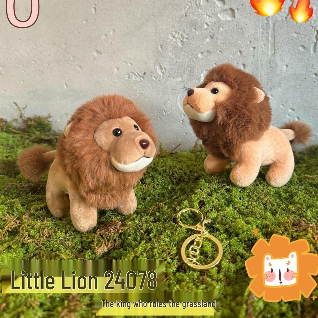 Scented Shark, Otter & Lion Cub Plush Doll Keychain