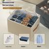 Storage Shoebox Fabric Foldable Shoe Compartment Arrangement Storage Box Dustproof Moisture-proof Washable Organizer