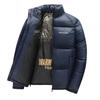 New Winter Padded Puffer Jacket Men Thicken Casual Parka Slim Fit Outwear Waterproof Warm Solid Color Outwear Stand Collar Coat