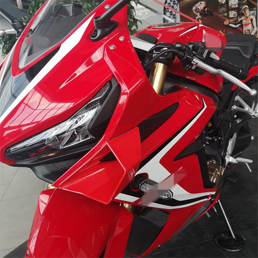 Motorcycle Front Fairing Aerodynamic Winglets Side Spoilers Decorative Dynamic Wing Kit Sticker For Sport Bike