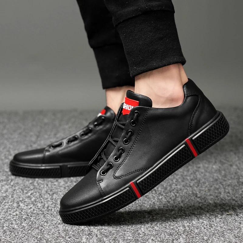 Men Genuine Leather Shoes Men Flats Fashion Men's Casual Shoes Outdoor Summer Hole Brand Man Soft Comfortable Lace Up Shoes L5