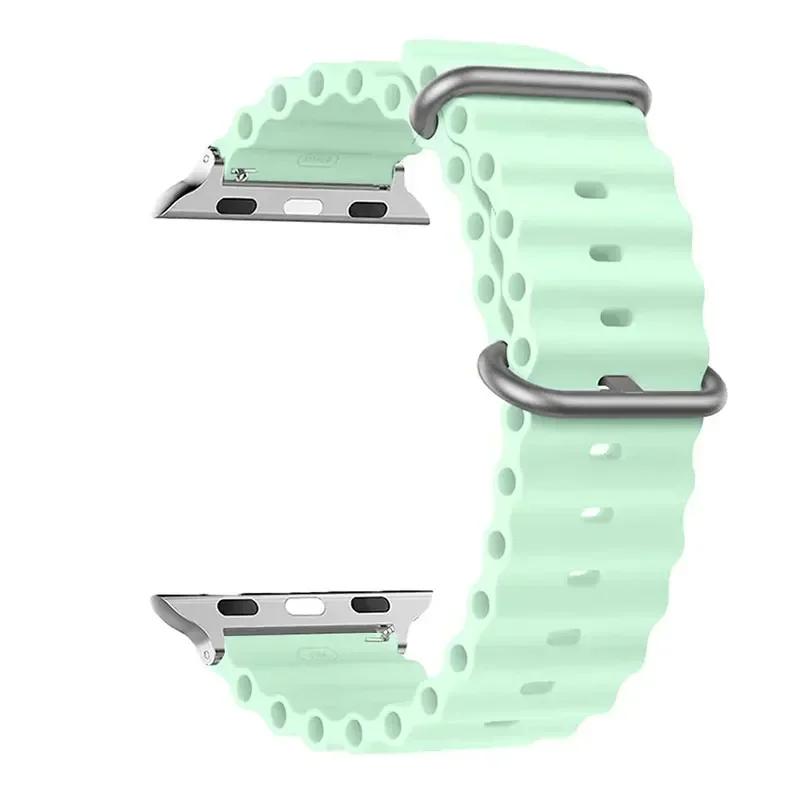 Strap For Apple Watch Ultra 3 Band 49mm 44mm 45mm 46MM 41mm 40mm 38mm 1:1 Original Ocean Belt iWatch Series 11 10 9 8 7 Se Bands